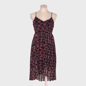 Free People Floral Lattice Mesh Dress